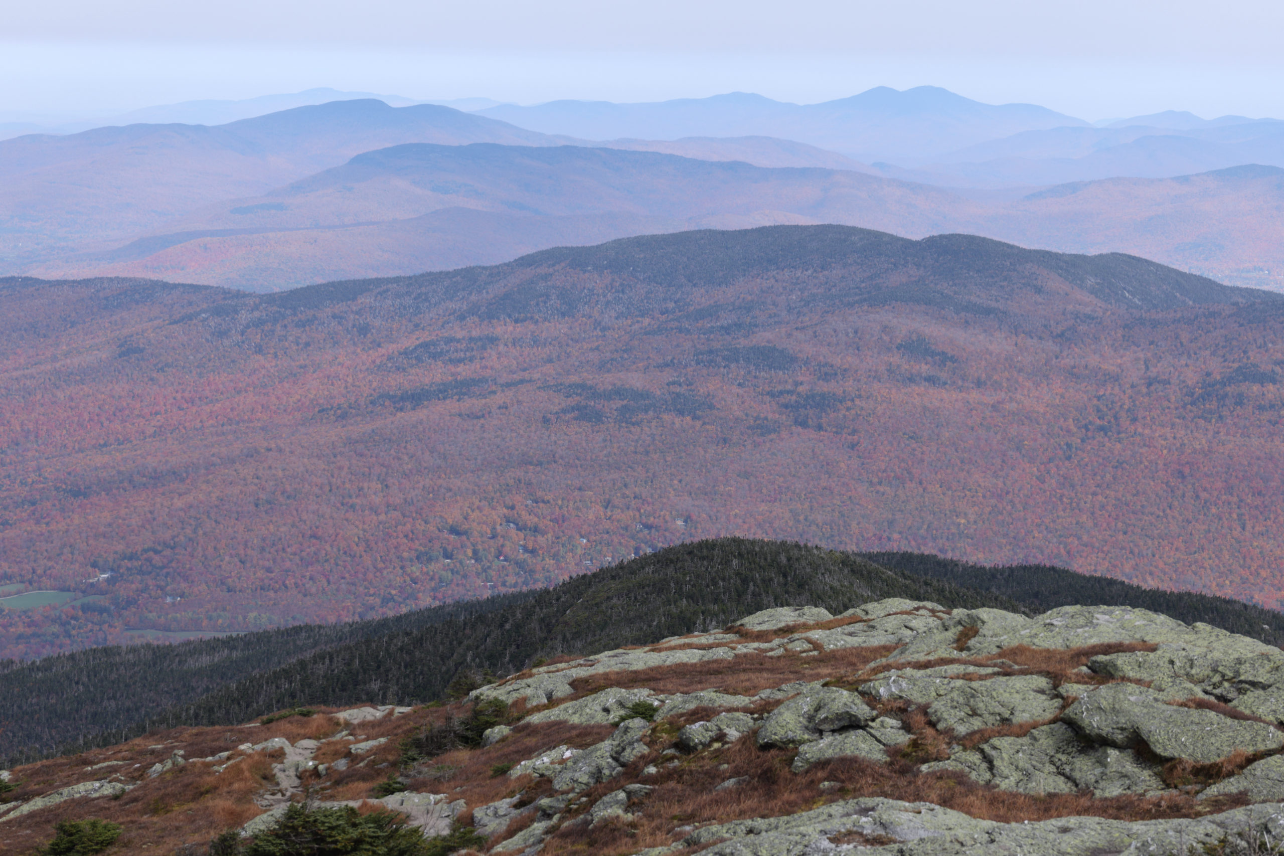 View north from Mt Mansfield